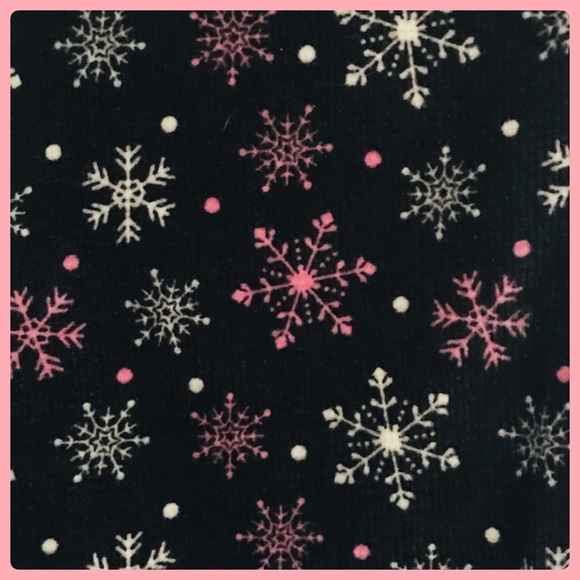 NWT  Black/Pink Snowflakes U.S. Polo Pajama Pants - Picture 11 of 11